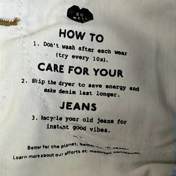 Madewell 10" High Rise Skinny Crop Jeans in Horne Wash - Size 24 - Picture 11 of 12